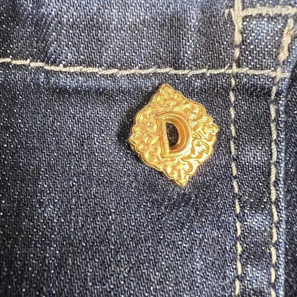 Democracy "Ab"solution Ankle Skimmer Indigo Denim Skinny Jeans Size 16 - Picture 12 of 13